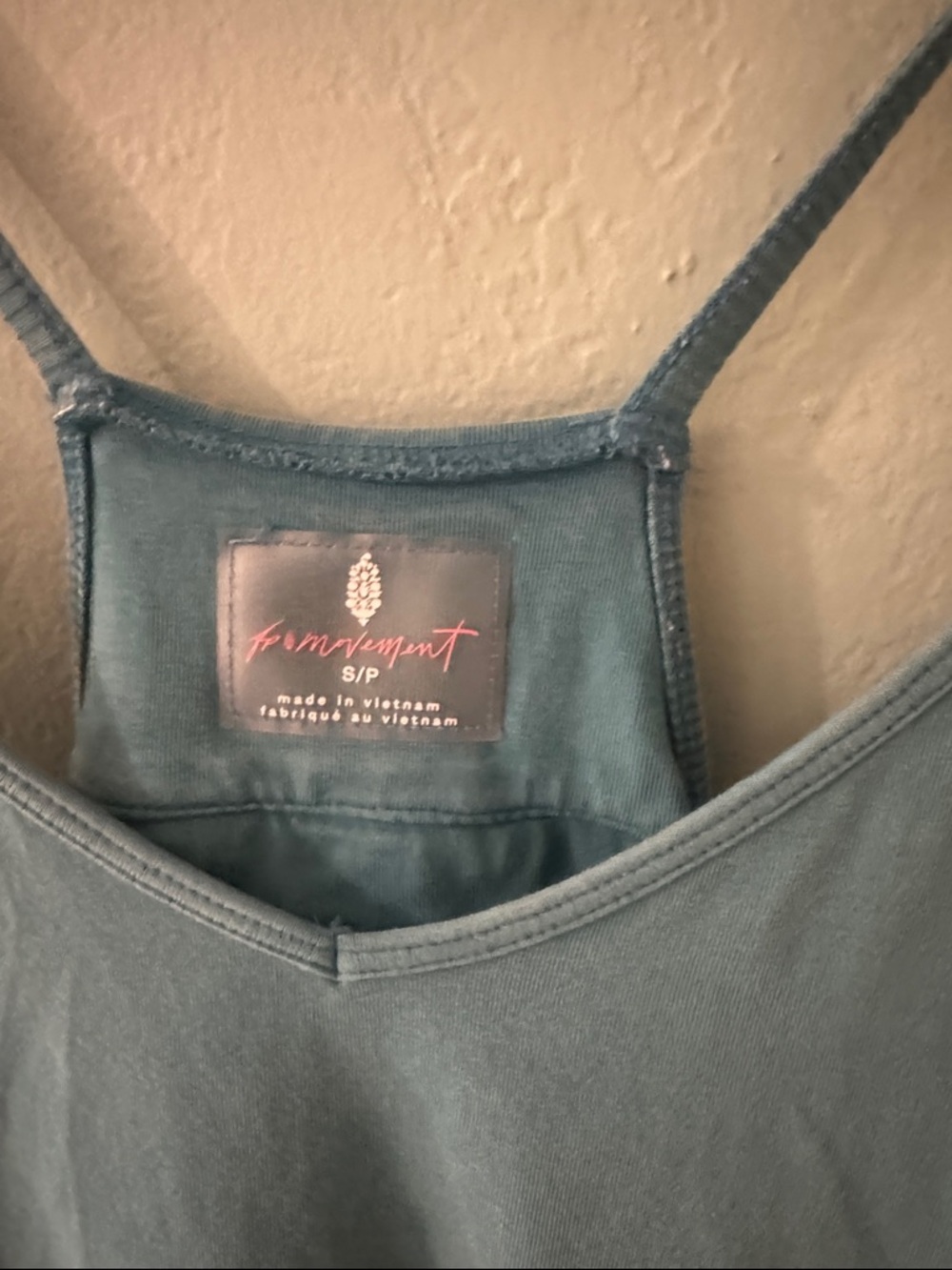 FP Movement by Free People Teal Blue Slouchy Jumpsuit Romper with Pockets - Picture 3 of 5